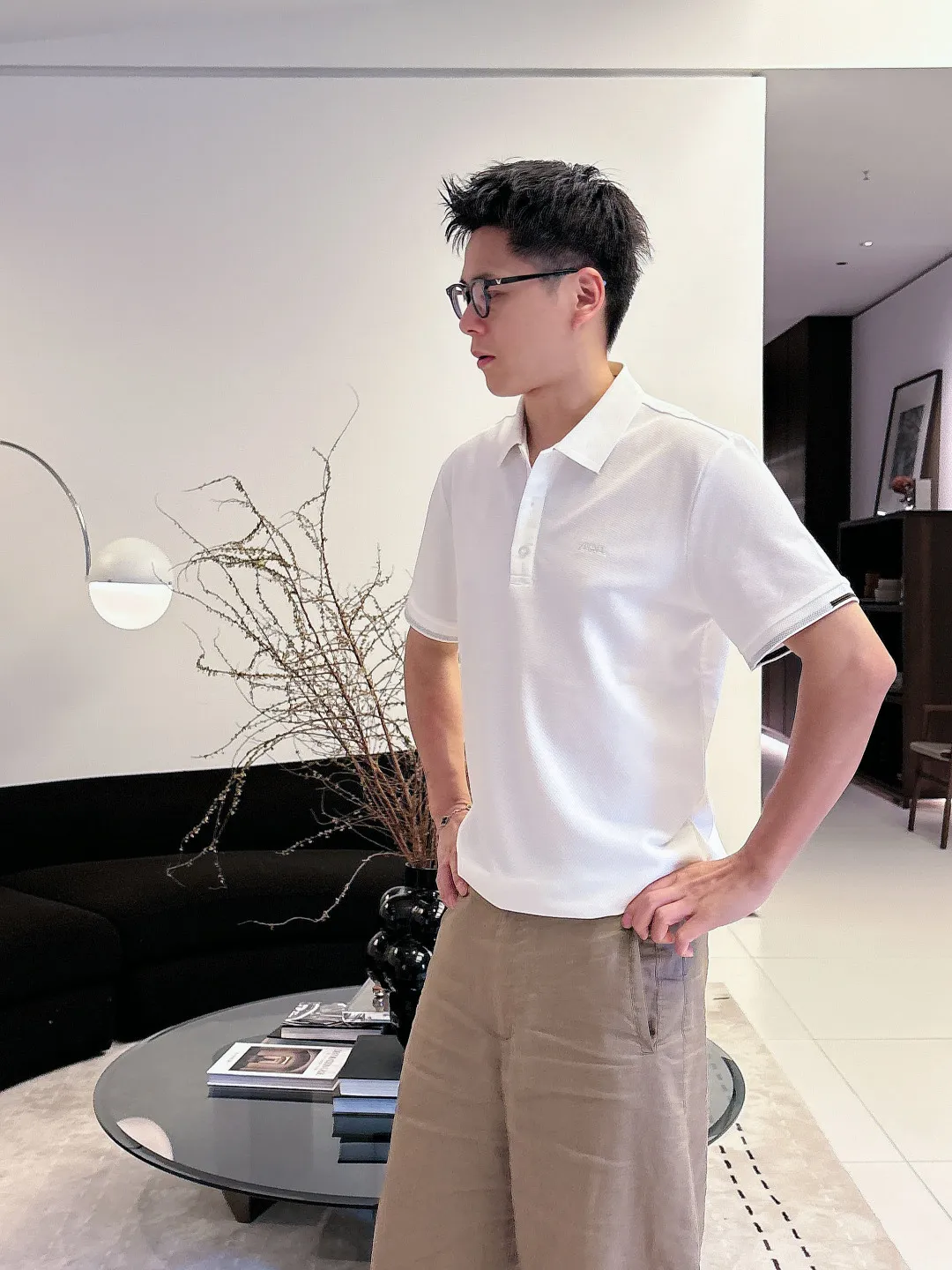 Z 2026ss New Arrival Classic logo Polo ！Classic ，Premium ！ ， ，Quality / ， ！ 100% ， ，Breathable ， ！ Classic LOGO ， ，LOGO ， ， Classic ！ ， ， LOW ， Versatile Polo ！ ：Black White Size：M-3xl